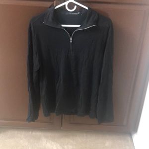 Long sleep half zip shirt
